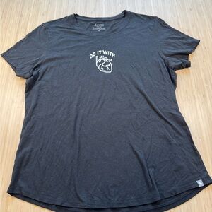 FIGS Women’s XL Black “Do It With ❤️” Graphic T-shirt